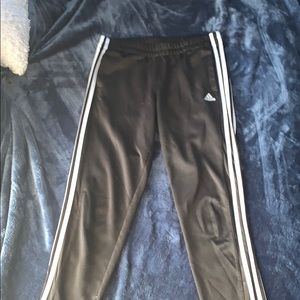 Black and White Adidas Joggers